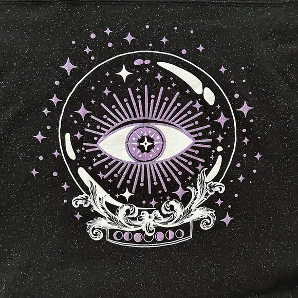 Spirit Jersey Shirt Womens XXL Howl-O-Scream Moon Phases Crystal Ball Glitter - Picture 2 of 7